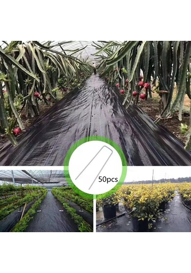 Suntek 50x Çelik U-şekilli Bahçe Mandal Pimleri Çim Ot Çim