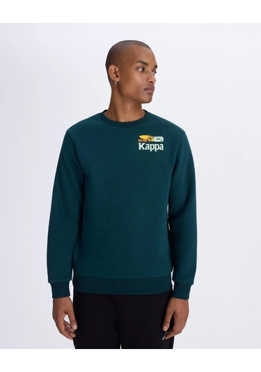 Kappa Authentic Authentic Graphik Pyke Unisex Sweatshirt-yeşil Yeşil