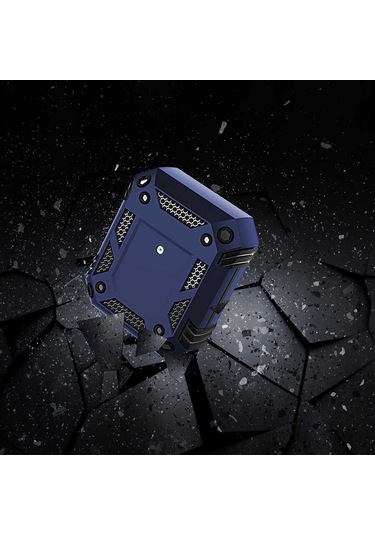 Ekılıf - Airpods 1.nesil Uyumlu - Kılıf Darbelere Karşı Dayanıklı Koruyucu Silikon Kılıf Airbag 15 - Kırmızı