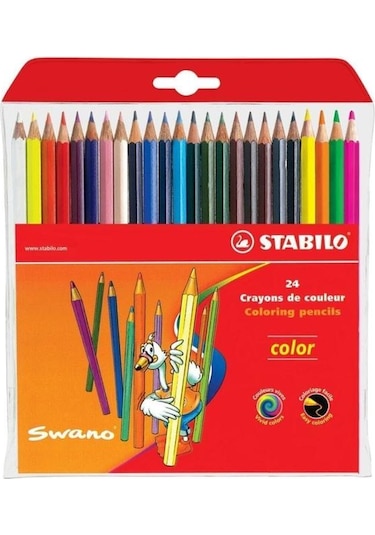 Stabilo Color Standart Kuru Boya 24 Renk Askılı Paket