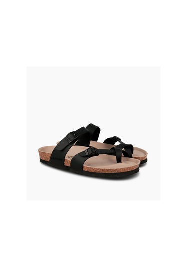 Terlik Kadın Dublın G104379 Genuins Vegan Black Vegan Black Siyah