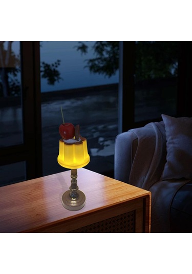 Suntek Dekoratif Gece Lambası Puding Tasarımlı Yatak Başı Çok Renkli