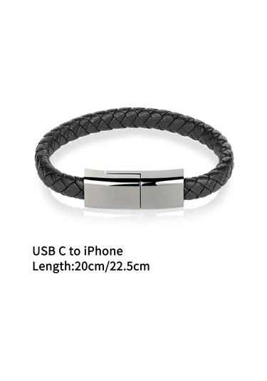 Maerknonusb C Şarj Kablosu - Çift Örgülü Bilezik Tasarım, Hızlı Şarj Ve Veri Aktarımı, İphone 14/15 Ve Samsung Uyumlumavi2m