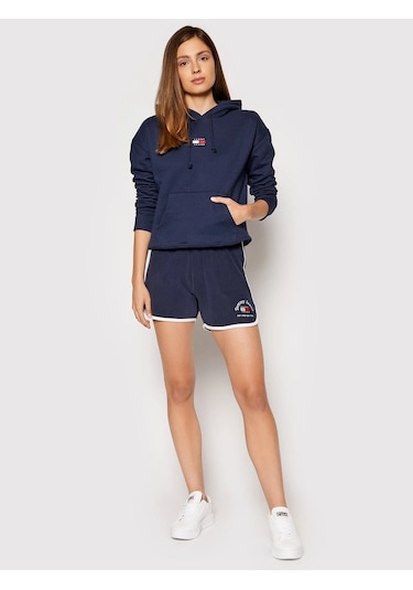 Tommy Hilfiger Tommy Hılfıger Kadın Şort Dw0dw10339-c87 Lacivert