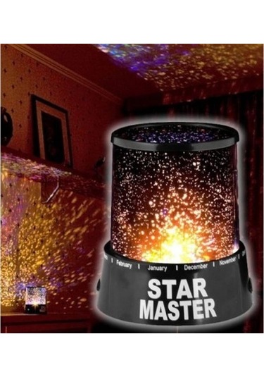 Duvara Işık Yıldız Yansıtan Star Master Gece Lambası-9088004307654 Çok Renkli