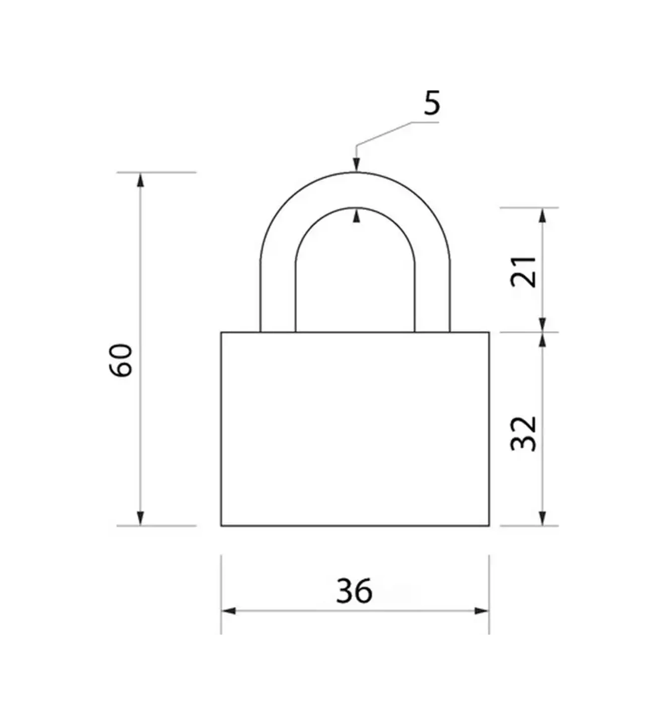 Tundra Dolap İçin Asma Kilit 50510800