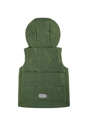 Kari Baby Kapüşonlu Sıcak Tutan Yeşil Erkek Çocuk Yeleği 317824096 Khaki