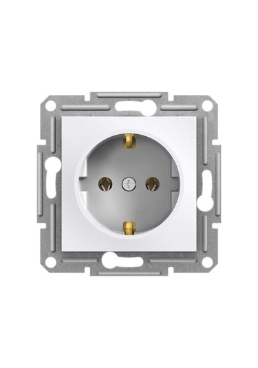 Schneider EPH2970121 Asfora Topraklı Priz Çerçevesiz Beyaz