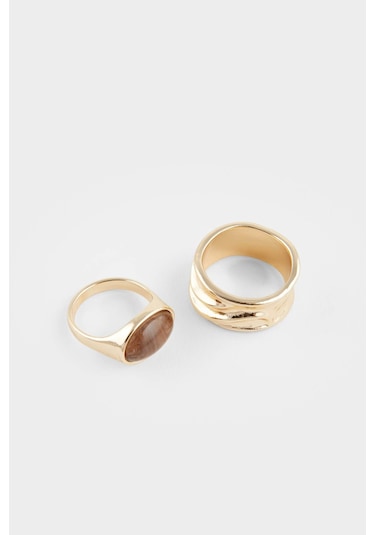 Defacto Kadın 4lü Gold Yüzük F6854axnskr1 Gold