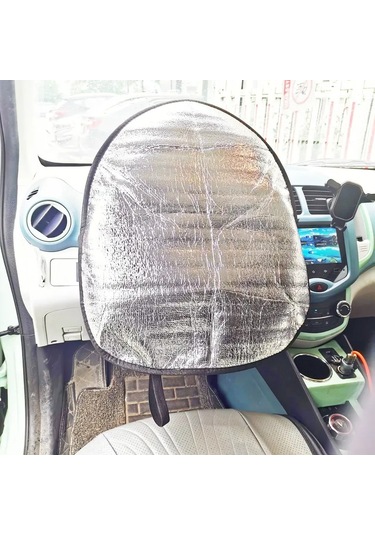 Pratikus Gümüş Kaplama Araba Güneşliği Direksiyon & Ön Cam Koru