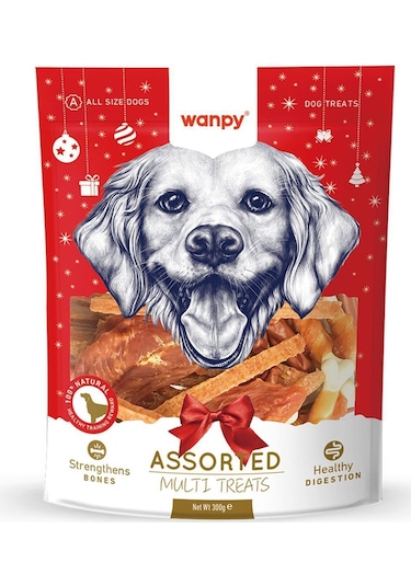 Wanpy Karışık Yılbaşı Özel Yetişkin Köpek Ödül Maması 300 G