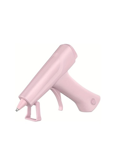 Honeybeeshop Pembe Akulu Sicak Silikon Tabancasi 3 7v Sarj Edilebilir Hizli On Isitma 10 Adet Mini Silikon Cubuk Sanat El Sanatlari Icin