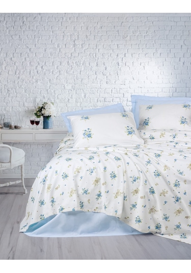 Cotton Box Sweet Tek Kişilik Pike Takımı Bellus Mavi
