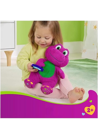 Fisher Price Barneys World Sensory Barney Peluş Oyuncak Hyg89 Mor - Yeşil