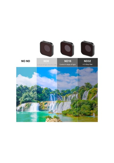 Springsun Puluz Pu921 5.5mm Nd16 4-stop Lens Filtresi 1.2 1.2in Nd Filtreler Optik Cam Su Geçirmez Çok Dayanıklı Kaplama İle Çizilmeye