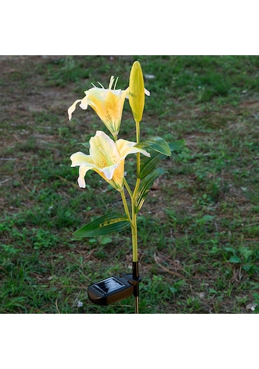 Suntek Güneş Enerjili Işıklar 2led Zambak Çiçeği Açık