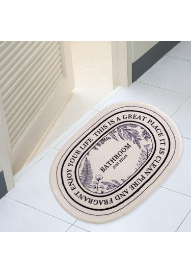 Suntek Zemin Halısı Yumuşak İç Mekan Dekoru Mutfak Kapı Banyo Oval