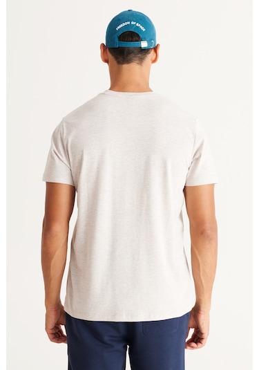 Ac&Co / Altınyıldız Classics Slim Fit Bisiklet Yaka Kısa Kol Pamuklu Erkek Tişört Bej Melanj Bej Ac&Co / Altınyıldız Classics Slim Fit Bisiklet Yaka Kısa Kol Pamuklu Erkek Tişört Bej Melanj Bej