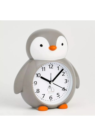 Simalend Pilli Masa Saati Uyanık Çalar Saat. 184331755 Gri