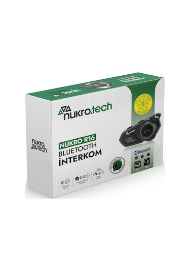 Nukrotech Nukro R16 8 Kişilik Bluetooth & İnterkom