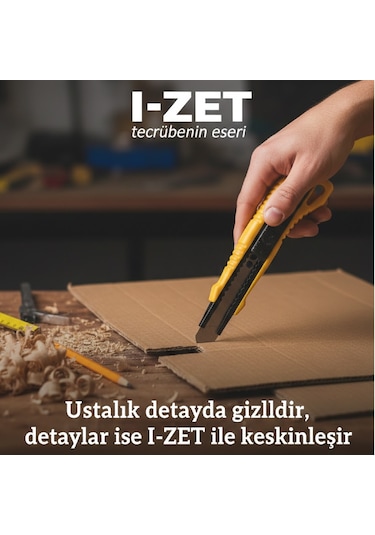 I-zet 18 Mm Plastik Maket Bıçağı 24 Adet