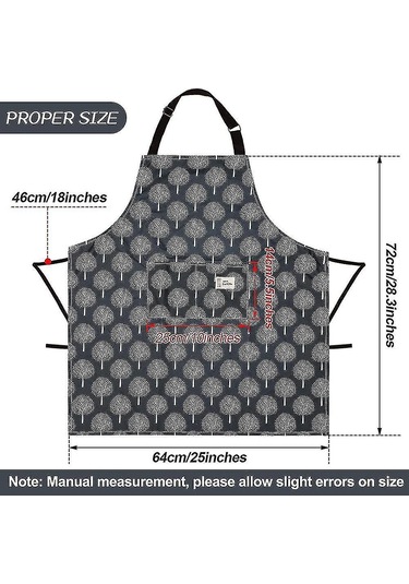 3 Parçalı Kadın Su Geçirmez Cepli Ayarlanabilir Mutfak Önlükleri Diğer