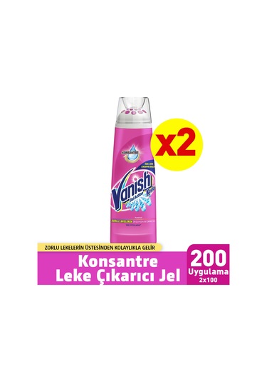 Vanish Kosla Oxi Action Ön İşlem için Leke Çıkarıcı Jel 2 x 200 ML