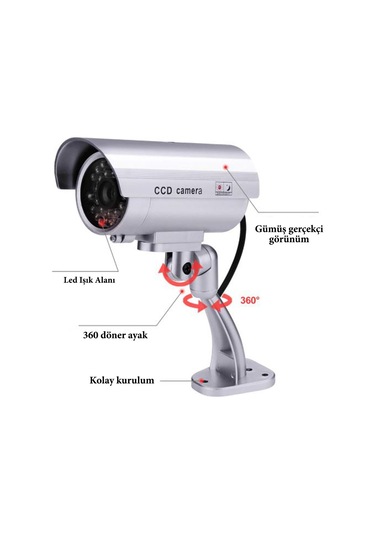 %100 Gerçekçi İç Ve Dış Mekan İçin Sahte Güvenlik Kamerası