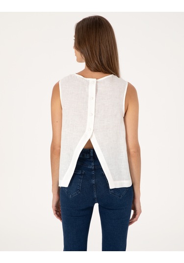 Pierre Cardin Kadın Beyaz Kısa Kollu Bluz 50309346-vr013 Pierre Cardin Kadın Beyaz Kısa Kollu Bluz 50309346-vr013