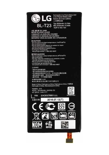 LG Uyumlu X Cam K580 Bl-T23 Batarya Pil 2520 Mah
