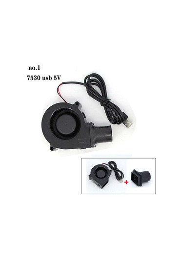 7530 9733 5v Veya 12v Dc Usb Xh2.54 Üfleyici Fan Güç Ayarlı Barbekü Pişirme Fanı Turbo Hava Üfleyici Piknik Izgarası Odun Sobası No.1 5v Usb