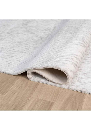Krem Gri Soyut Çizgili Modern Halı - Mk0555grl