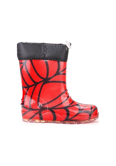 Kiko Kids Savana Su Geçirmez Erkek Çocuk Yağmur Çizmesi Kırmızı