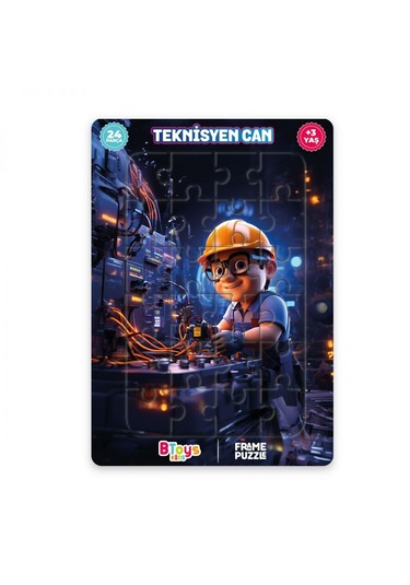 5 Adet Lisanslı 24 Parça Btoys Can Frame Puzzle 5 Adet Puzzle