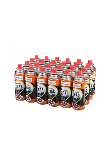 Merttools Kamp Ocak Gazı Valfli Kartuş 227gr - 24 Adet Turuncu
