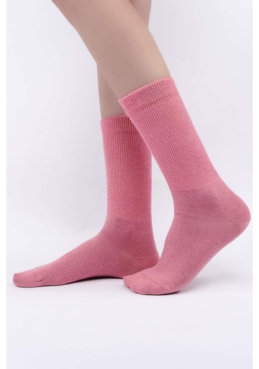 Mısırlı Kadın %10 Gümüş Madeni İçerikli Pembe Soket Çorap M 78000 P Pembe