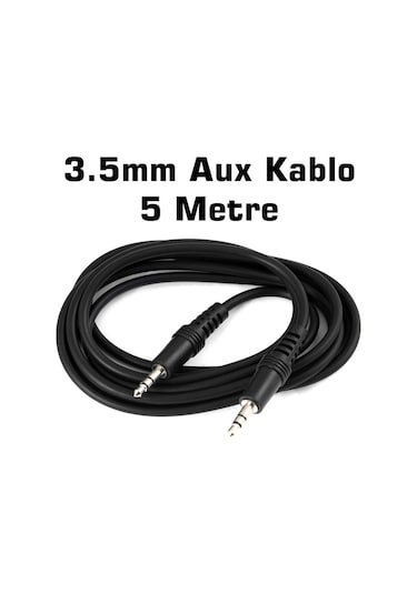 5 Metre Aux Stereo Kablosu