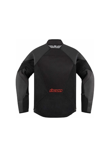 Icon Mesh Af Lthr Korumalı File Motosiklet Montu Siyah Oranj