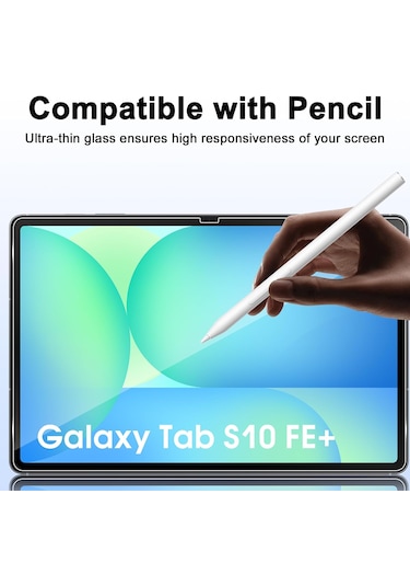 Samsung Galaxy Uyumlu Tab S10 Fe Plus 13.1 İnç Ekran Koruyucu Nano Cam