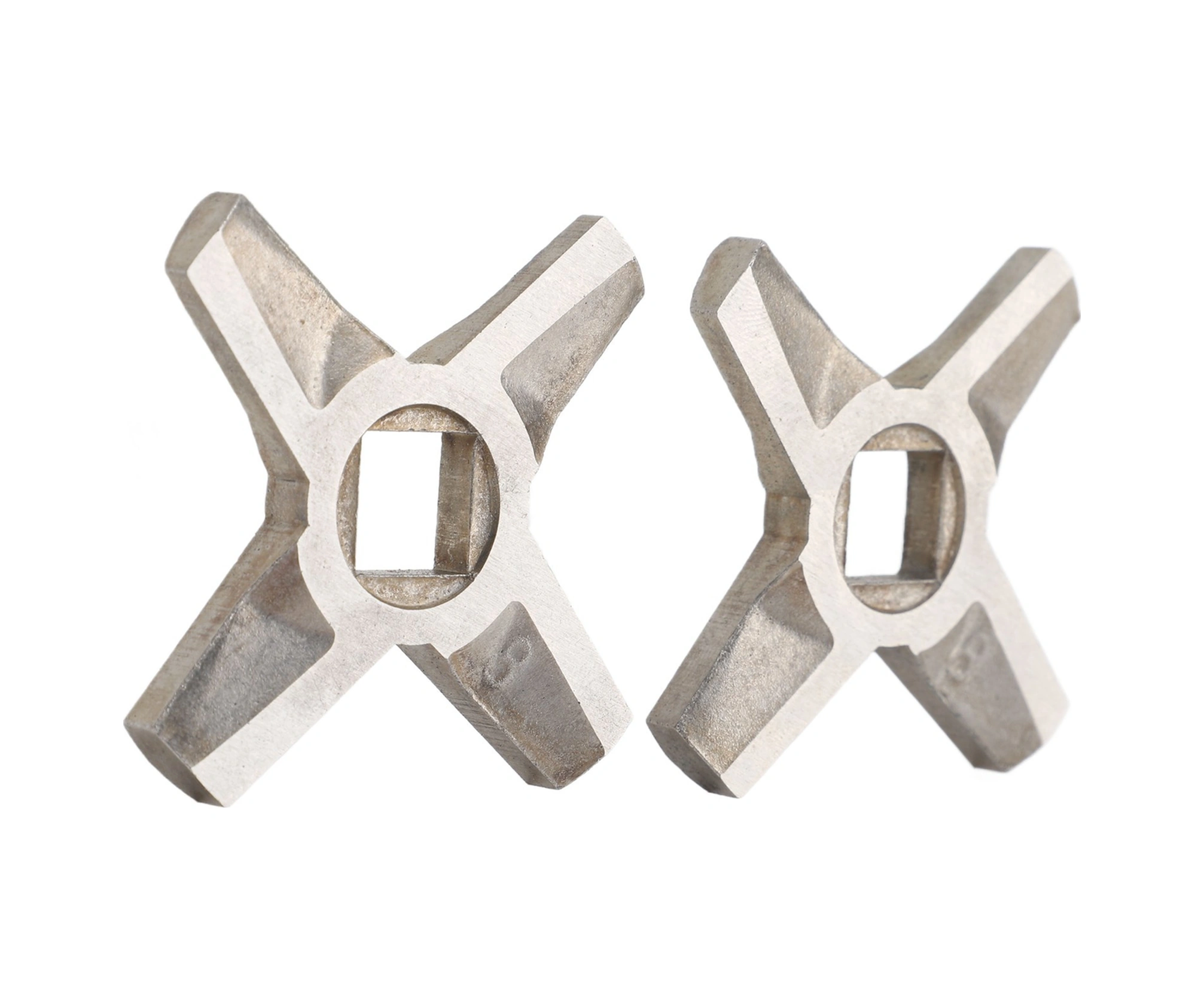 Geeroyoo Stainless Steel Et Mincerı Bıçakları - 2 Adet, 5.5x5.5cm, Çok Marka Uyumlu, Hızlı Kesim, Kolay Temizleme, Dayanıklı Aksesuar Diğer