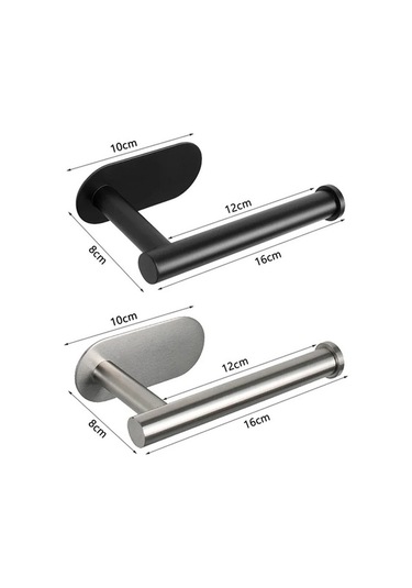 Maoyaya Hiçbir Sondaj Tuvalet Kağıdı Tutucu Gümüş Paslanmaz Çelik Çok Renkli Çok Renkli