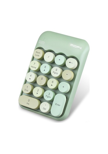 Yunboo Mofii X910 Kablosuz Sayısal Tuş Takımı - 18 Tuşlu Taşınabilir Finans Ve Muhasebe Klavyesi Yeşil Karışık Renk