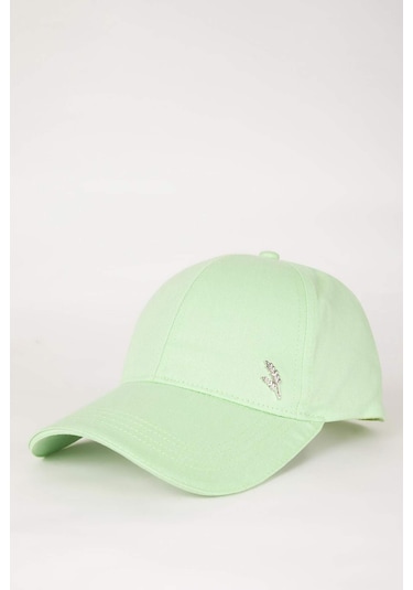 Defacto Kadın Pamuklu Cap Şapka N6472az24smgn157 Yeşil