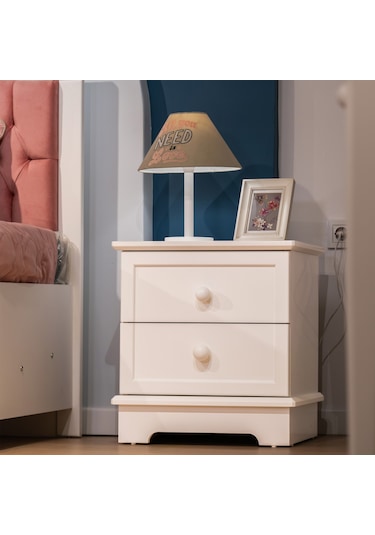 Meltem Kids Classy Krem Genç Odası Komodin