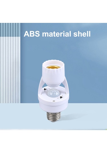 Symbee E27 Ir Hareket Sensörlü Led Lambat Tutucu, Evsel Kullanim, 100-240v, Akıllı Işık Kontrolü, Kablosuz Kurulum, Beyaz 50w Max