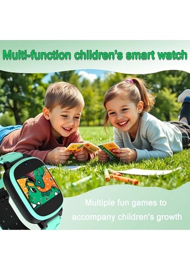 Trendooze Gaojunshop01 2025 Çocuk Akıllı Saati - Kamera, Oyun, Müzik, Usb Şarj 3-12 Yaş Mavi Mavi Mavi