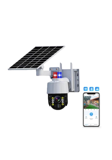 Ultratekno Cmr46 Güneş Panelli 4g+ Wi-fi 5mp Üvenlik Kamerası