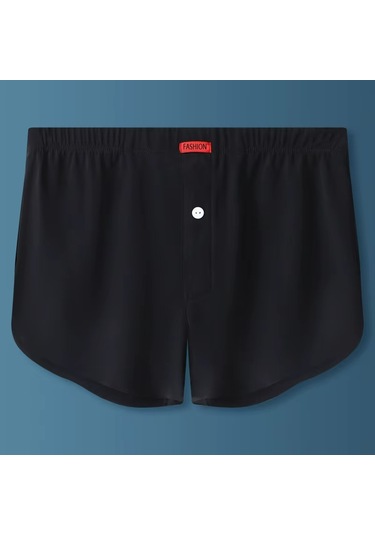 Ece's Design Boxer Buz İpek Dikisiz 1 Parça M1003 Siyah