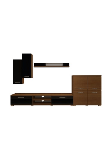 Decoraktiv Eko 6 Mdf Dvd Tv Ünitesi Tv Sehpası Ceviz - Siyah