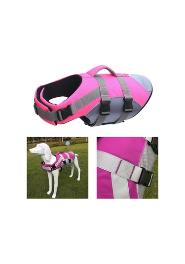Suntek Köpek Yüzme Can Yeleği Yüzdürme Koruyucu M-pembe